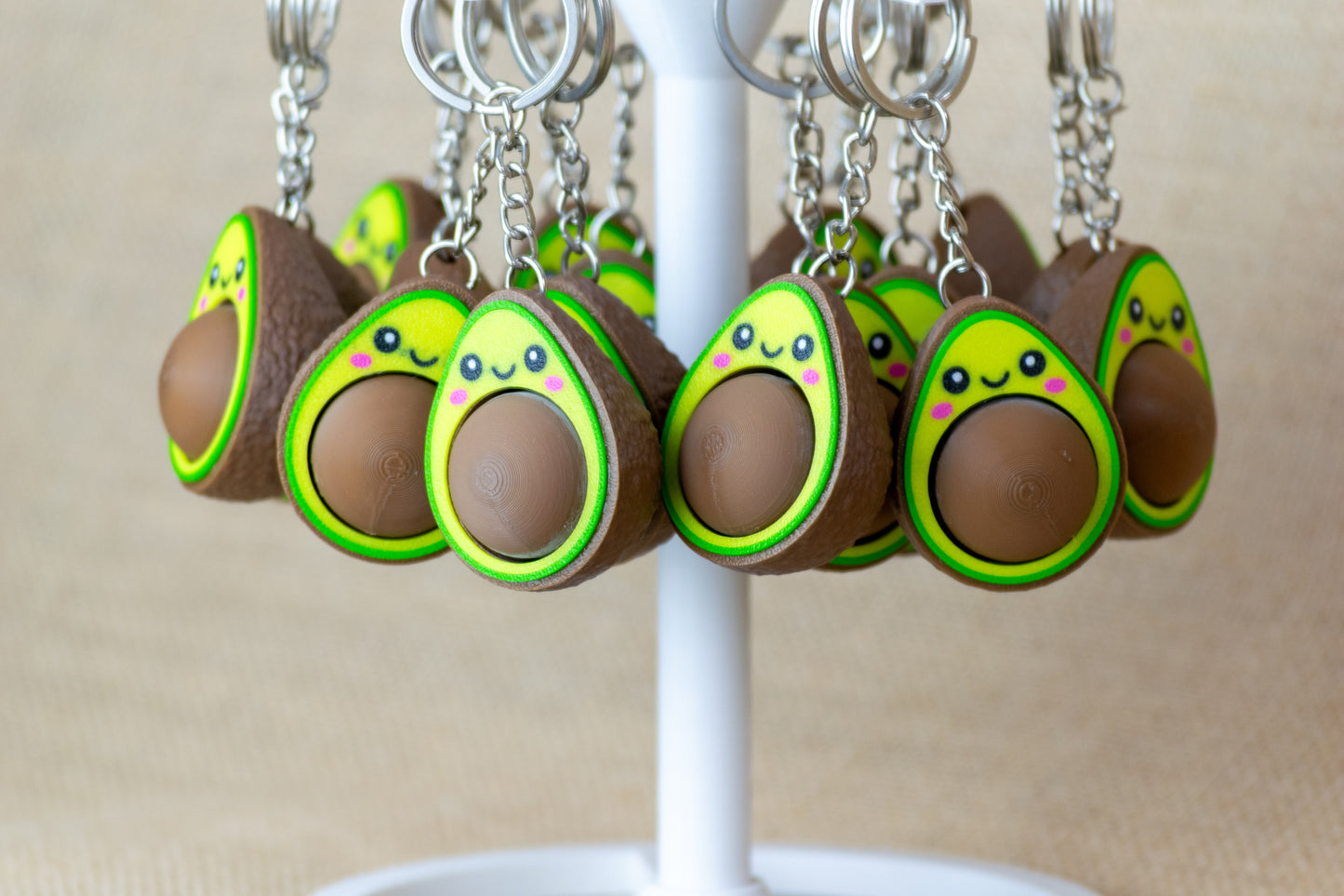 Avocado Fidget Keychain