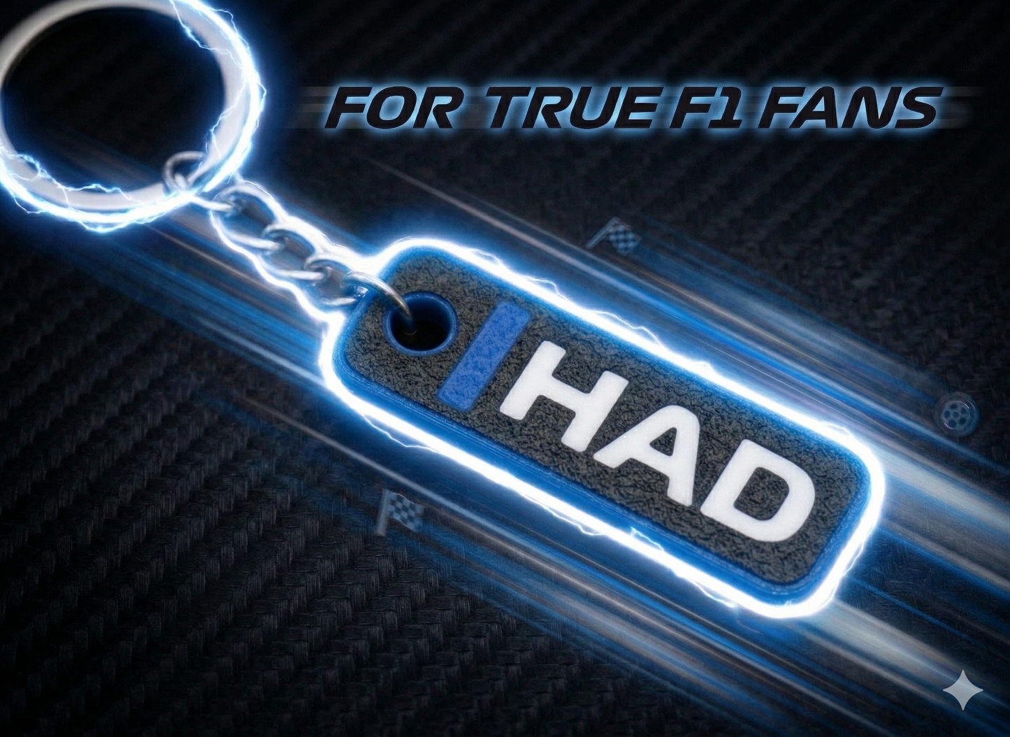 F1 Driver Tag Keychain