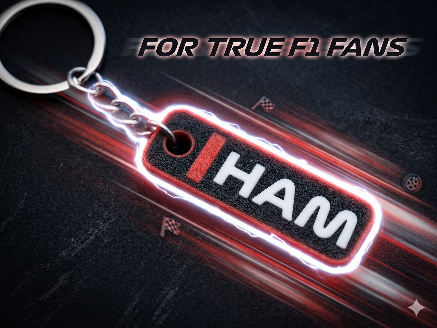 F1 Driver Tag Keychain