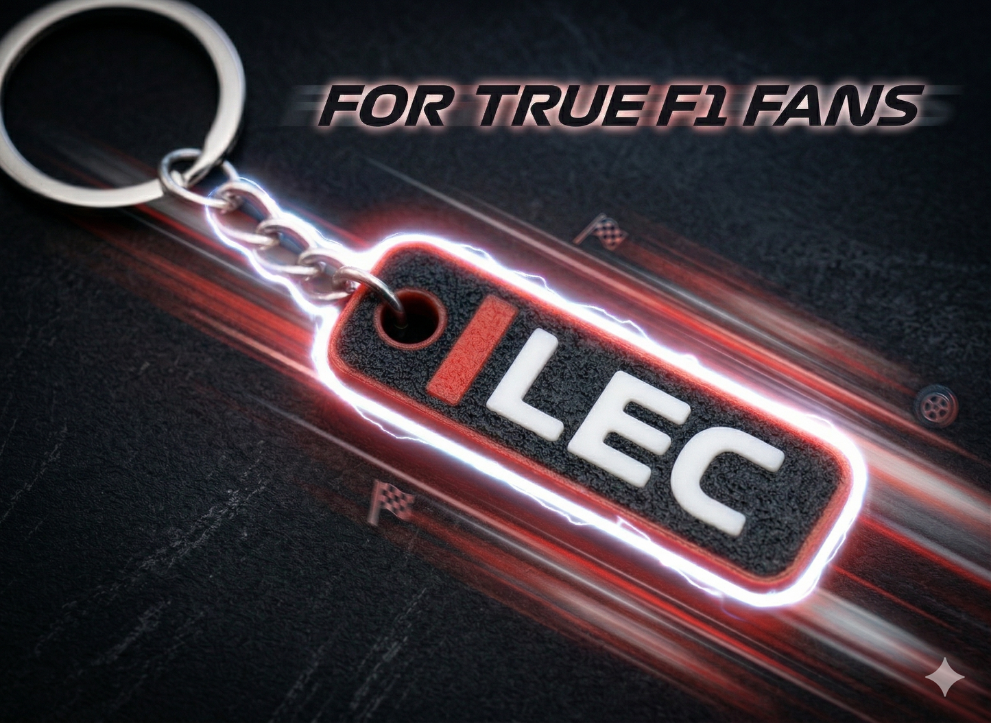 F1 Driver Tag Keychain
