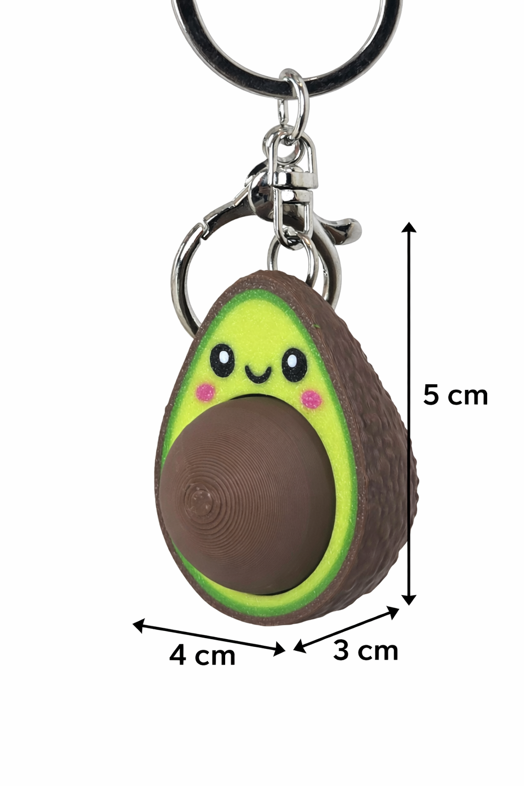 Avocado Fidget Keychain