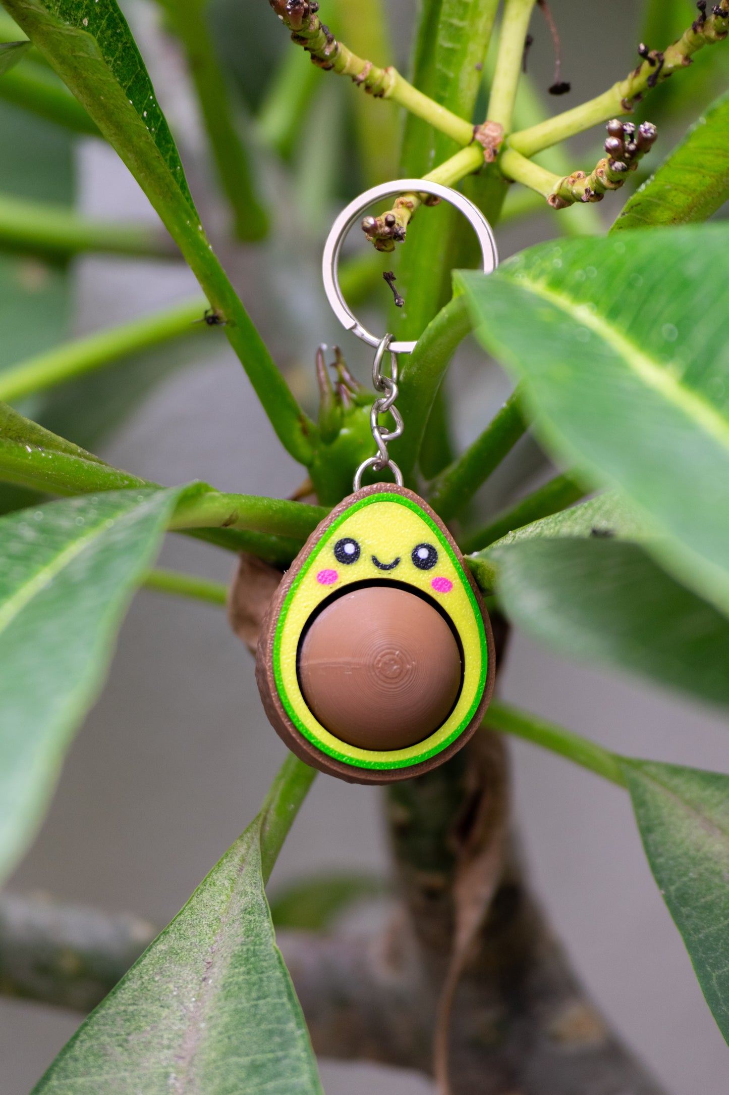 Avocado Fidget Keychain